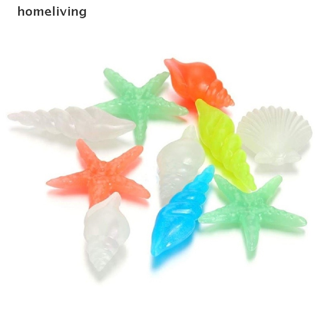 Bộ 10 Vỏ Sò Dạ Quang Trang Trí Bể Cá