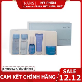 Set Dưỡng Ẩm, Cấp Nước 5 Món 💖FREESHIP💖 Set Dưỡng Ẩm, Cấp Nước 5 Món Laneige Moisture Care Travel Kit LIN675867