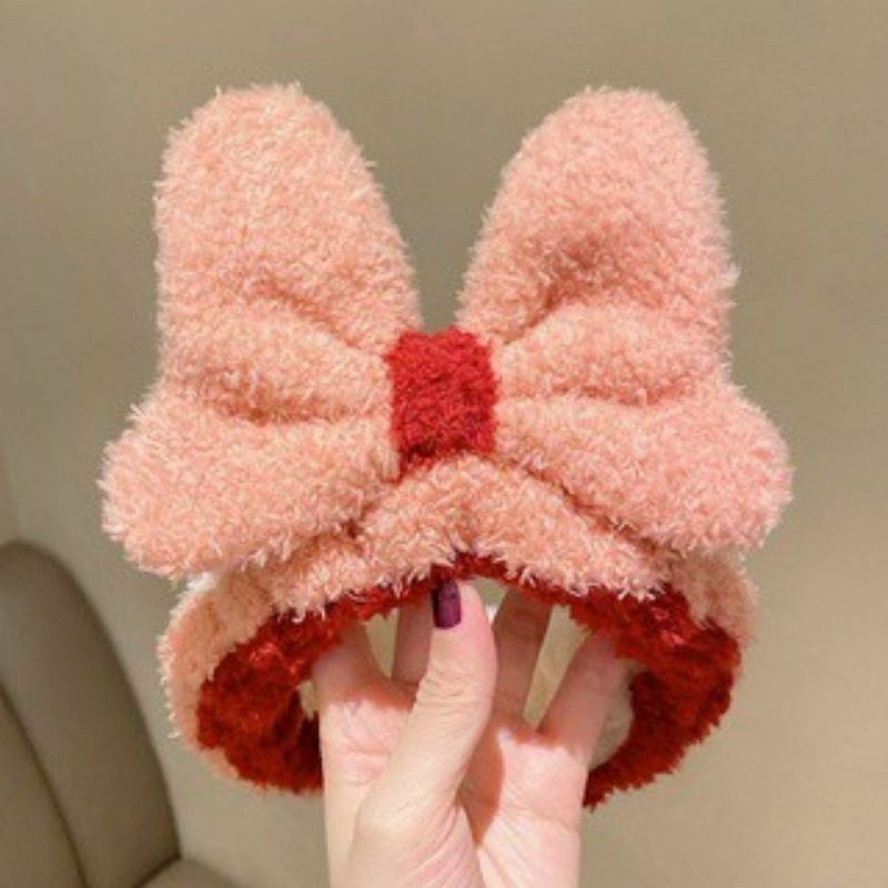 Băng đô nơ to rửa mặt cài tóc skincare vải mềm cute dễ thương đẹp xinh sang chảnh cá tính Hàn Quốc thời trang nữ