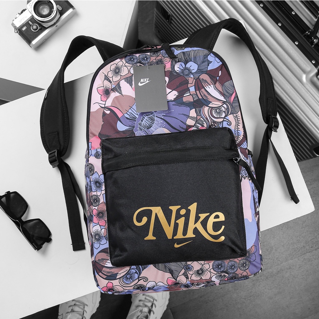 Balo NK Heritage BackPack Floral Balo Hoa VNXK Chất 100% Polyester Chống Thấm Nước