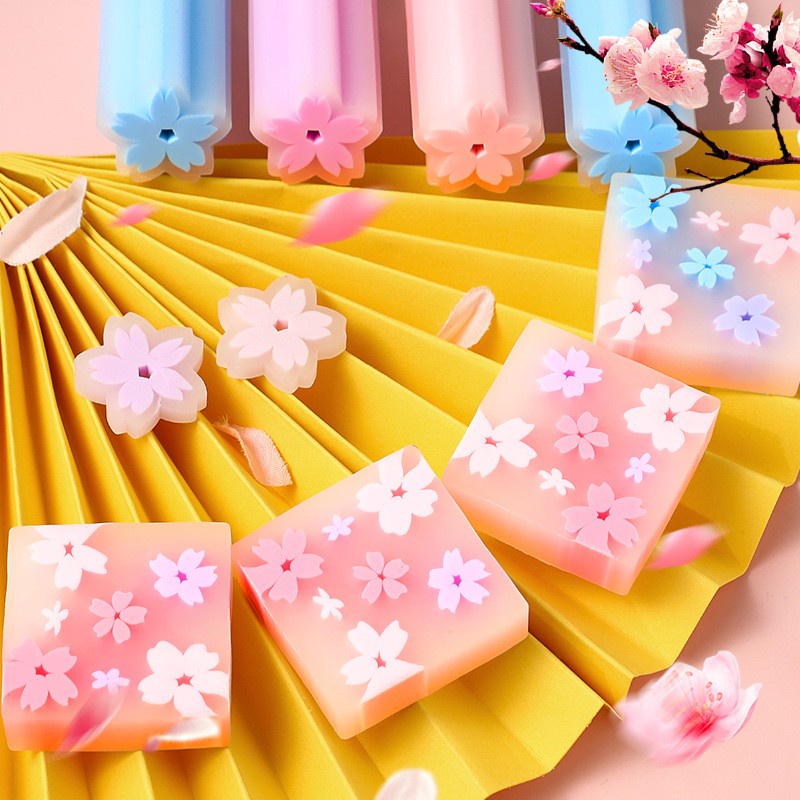 Gôm tẩy thiết kế hình hoa anh đào dễ thương
