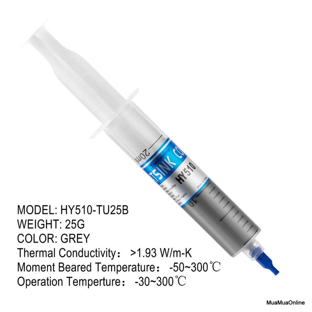 Keo tản nhiệt CPU LAPTOP, PC Thermal Grease HY510  - Hàng Chuẩn