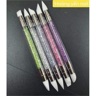 Bộ 5 cọ Silicon 5 cây (nặn hoa,miết foil,stic, đắp hoa,đắp bột..)