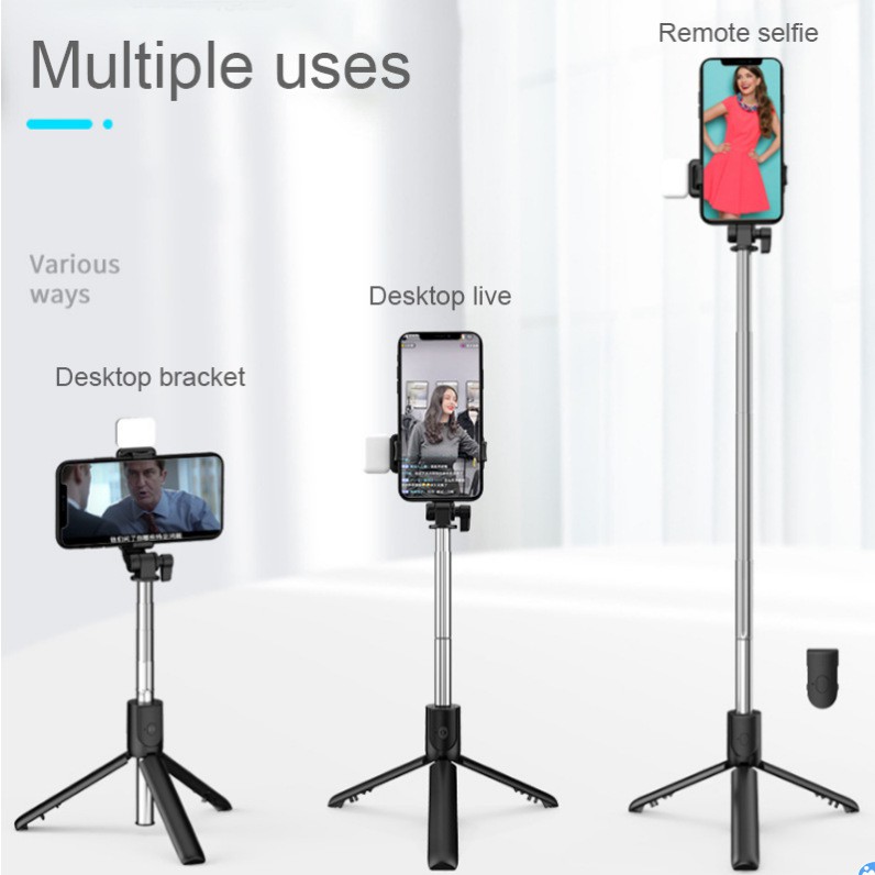 ☊Gậy chụp ảnh tự sướng xuyên viền Gậy chụp ảnh tự sướng Bluetooth có đèn trợ sáng Giá đỡ máy ảnh điều khiển từ xa bằng t | BigBuy360 - bigbuy360.vn