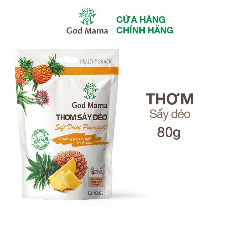 Thơm sấy dẻo God Mama 80g