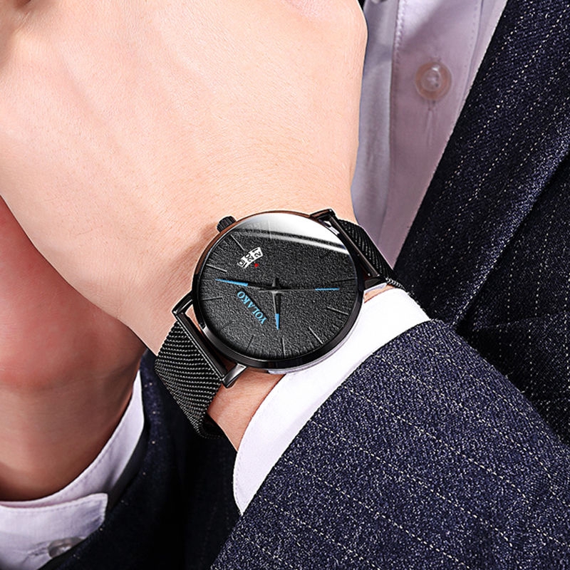 Luxury Men Business Watch Stainless Steel Date Analog Quartz Watches