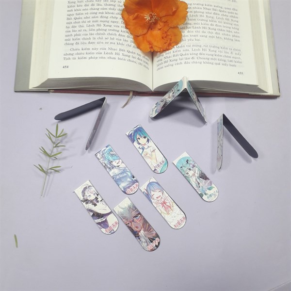 Combo 9 Bookmark Nam Châm Đánh Dấu Sách - Anime (Mẫu Ngẫu Nhiên)