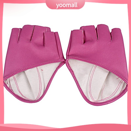 Yomall♡ Găng Tay Giả Da Hở Ngón Thời Trang Cho Nữ