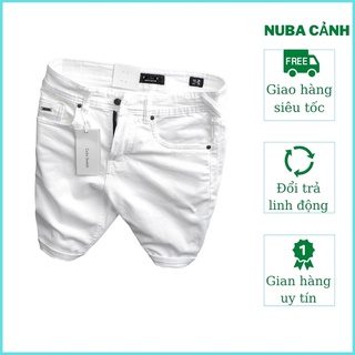 Quần short jean nam chất bò cao cấp, màu trắng đẹp giá rẻ AT 221
