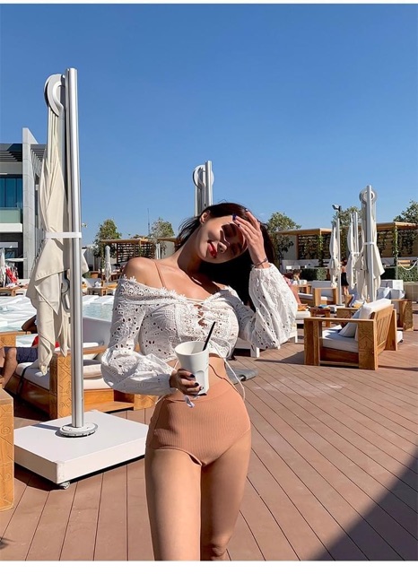 Set bikini + croptop trắng | BigBuy360 - bigbuy360.vn