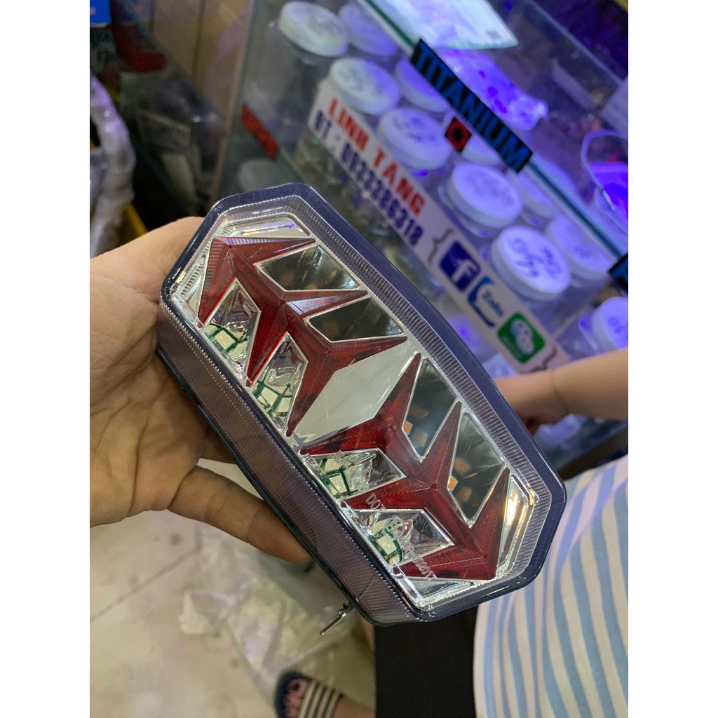 Đèn tích hợp xi nhan mẫu xương cá cho Msx 125 , Msx SF 125  CBR650 gắn trực tiếp DoChoiXeMay