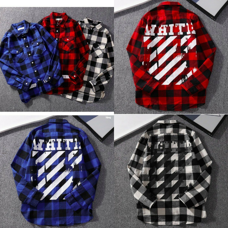 Áo Khoác Sơ Mi FLANNEL CARO WHITE CAO CẤP TRẺ TRUNG CÁ TÍNH