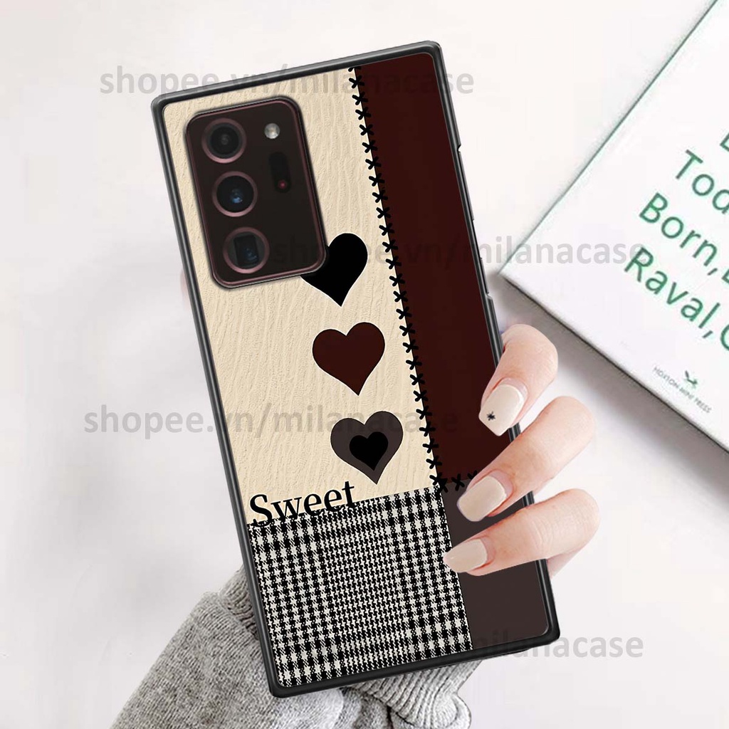 Ốp Samsung Note 20 Ultra hình trái tim be love tình yêu siêu đẹp, cá tính, thời trang