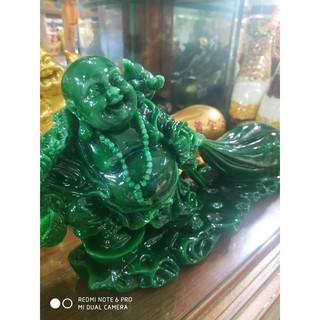 Tượng Phật Di Lặc kéo bao tiền (25 x 16)