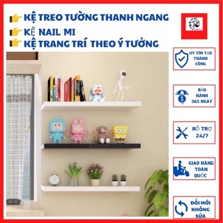 *COMBO* 3 Kệ Thanh Ngang Trang Trí decor Giấu Chân 30 x 15cm, Thanh Gỗ Treo Tường Lói Xanh Giá (XUẤT XƯỞNG) kèm phụ kiện
