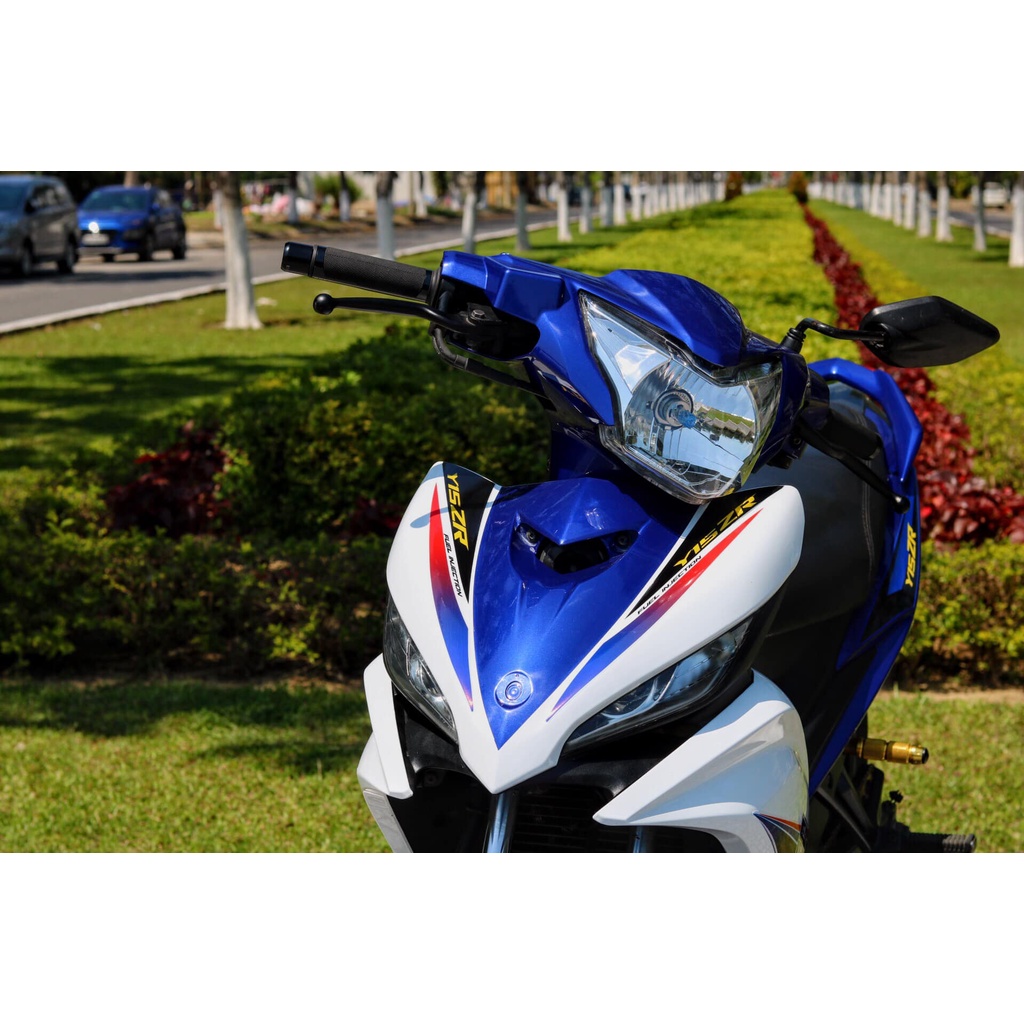 Tem /decal Rời Dán Xe Exciter 135 Mẫu Y15 Trắng Xanh Cực Hot, Hàng 3 Lớp Chất Lượng Cao