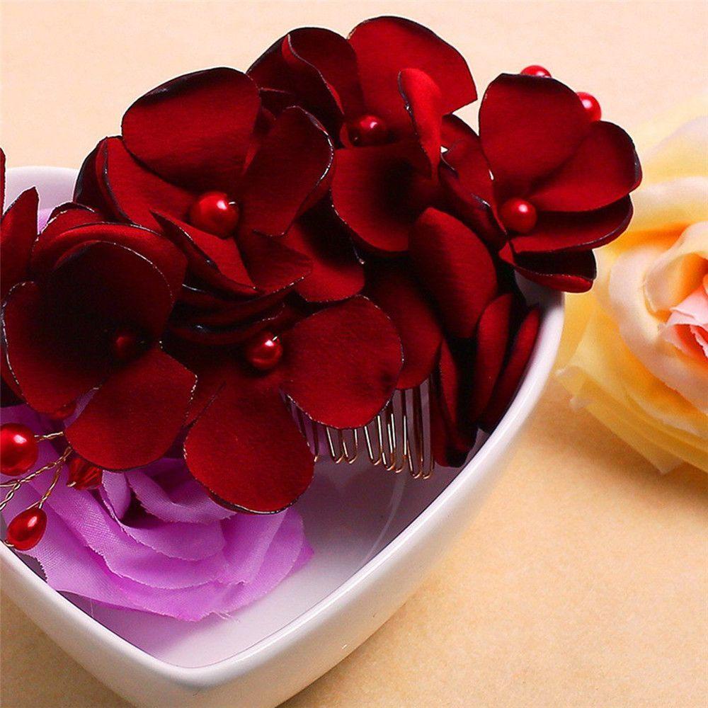 SUMU Lược Cài Tóc Cô Dâu Đính Đá Lãng Mạn