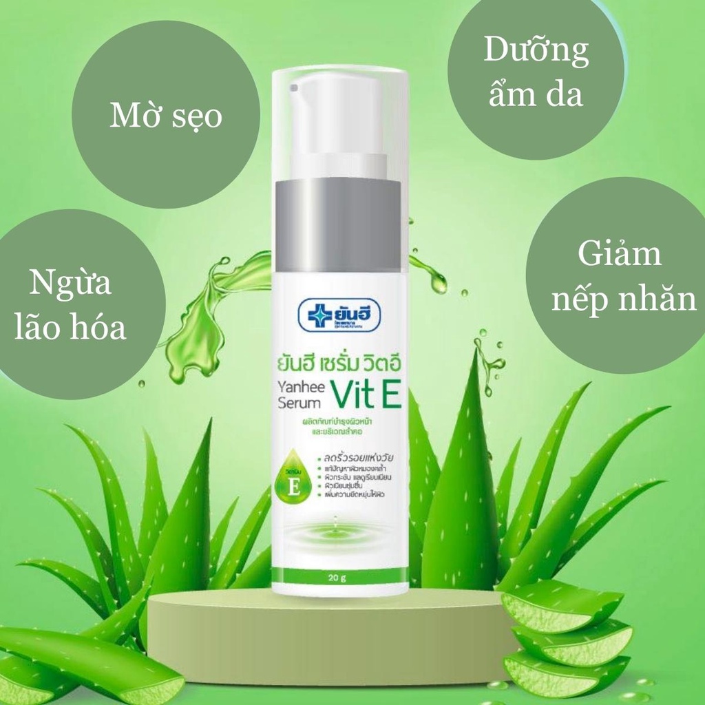 Serum Yanhee Vit E ngăn ngừa lão hóa, dưỡng sáng mờ thâm, giảm nếp nhăn, dưỡng ẩm và mờ sẹo 20g Thái Lan