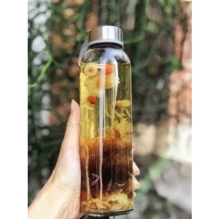 BÌNH THỦY TINH  ĐỰNG NƯƠC  500ML CÓ DÂY TREO