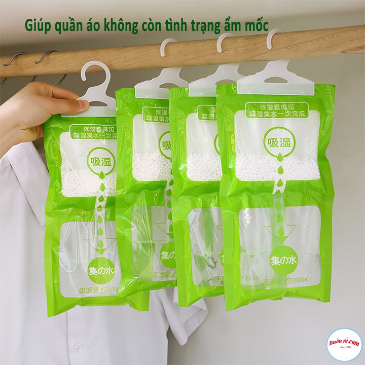 Túi Hút Chống Ẩm Treo Tủ Quần Áo, Phòng Kín Có Móc Treo Tiện Dụng - br00539