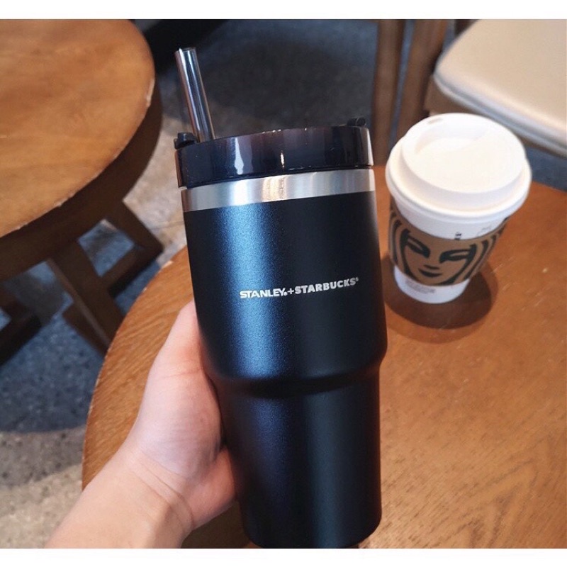 Bình giữ nhiệt star.bucks s.tanley cao cấp tặng kèm vòi hút