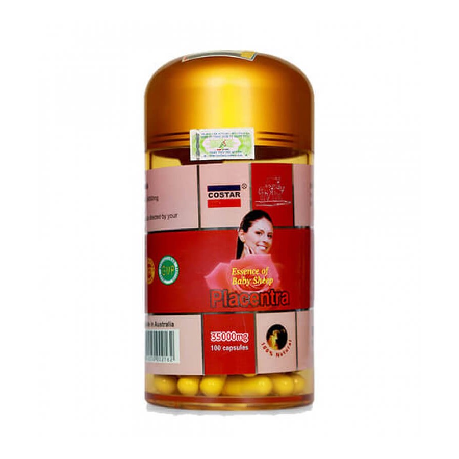Nhau thai cừu Costar Placentra 35000mg làm đẹp da, chống lão hóa, Hộp 100 viên ( CÓ TEM CHỐNG HÀNG GIẢ) | BigBuy360 - bigbuy360.vn