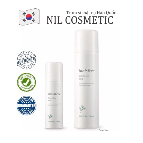 NƯỚC XỊT KHOÁNG TRÀ XANH INNISFREE green tea mineral 150ML