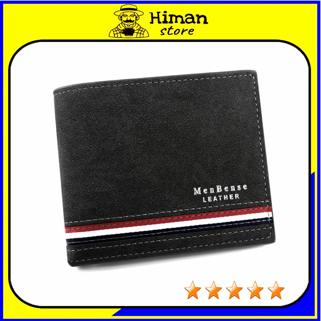 Ví nam mini da PU cao cấp nhỏ gọn bóp thời trang đẹp giá rẻ dáng ngang HIMAN VN040 [ TẶNG DAO CẠO RÂU LƯỠI KÉP 10K ]