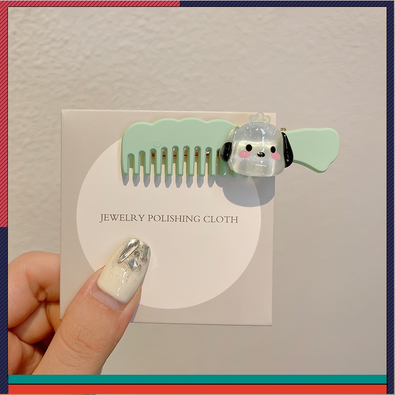 Kẹp Tóc Hình Lược Nhỏ Sanrio Yugui Dog Kuromi Cho Bé Gái