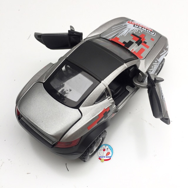 Xe mô hình ô tô đua racing car Double Horses, tỉ lệ 1:32, cấu tạo kim loại, dùng pin, có âm thanh, ánh sáng