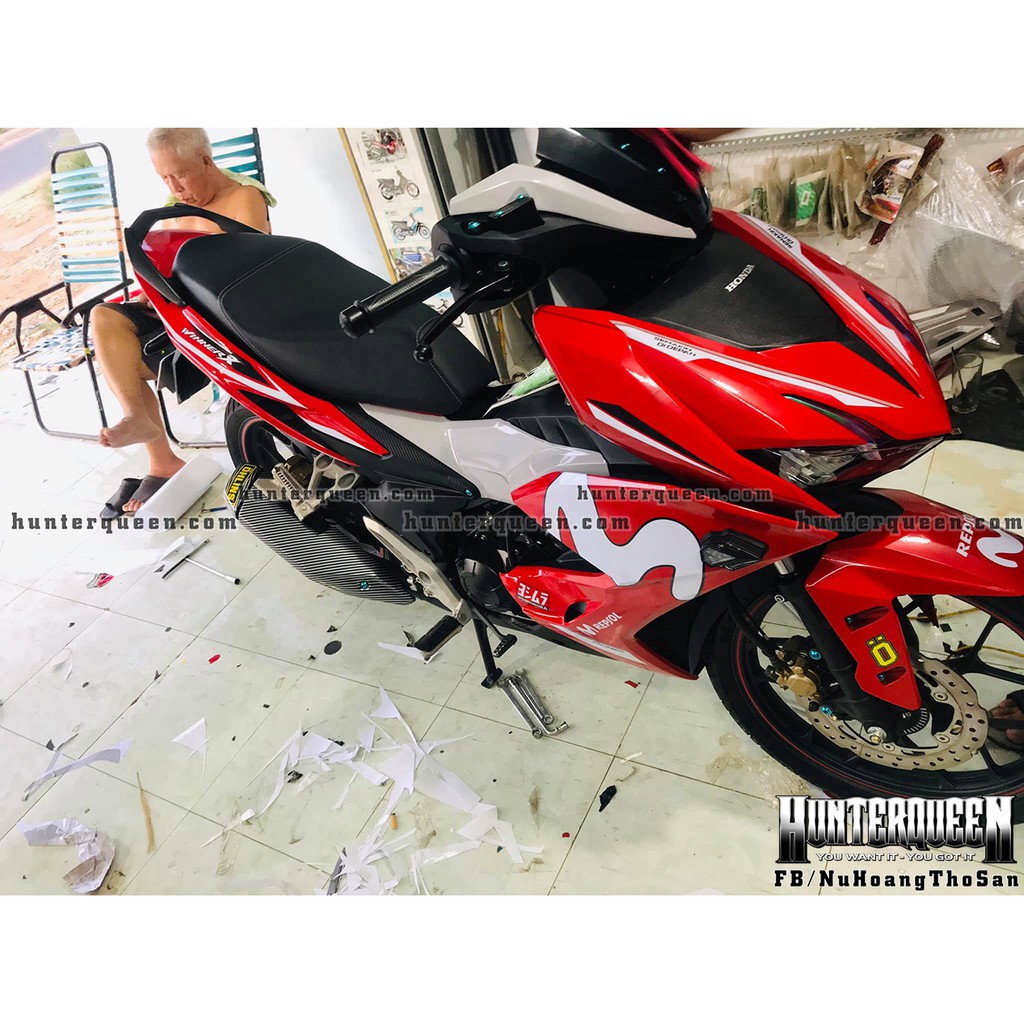 Tem rời xe Winner X. Movistar, dán xe đỏ Chất lượng cao, bền đẹp. Decal chế theo yêu cầu