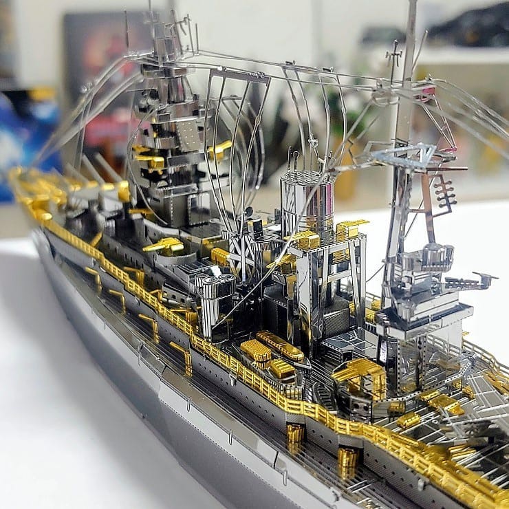 Mô Hình Kim Loại 3D Lắp Ráp Piececool Thiết Giáp Hạm Nagato - Nhật Bản [ Chưa Lắp ]