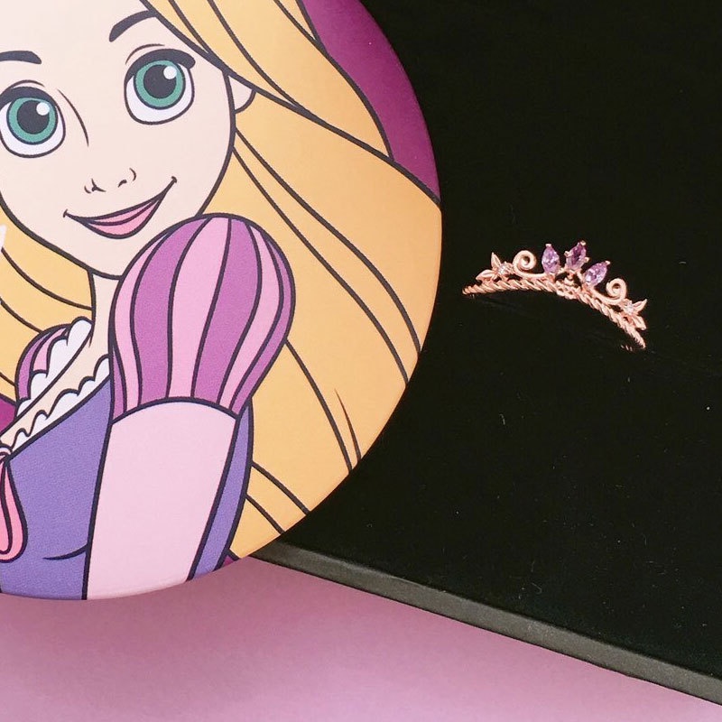 Nhẫn Disney Princess bạc S925 kèm hộp sang trọng, nhẫn tự điều chỉnh độ rộng, quà tặng ý nghĩa - Coolgift