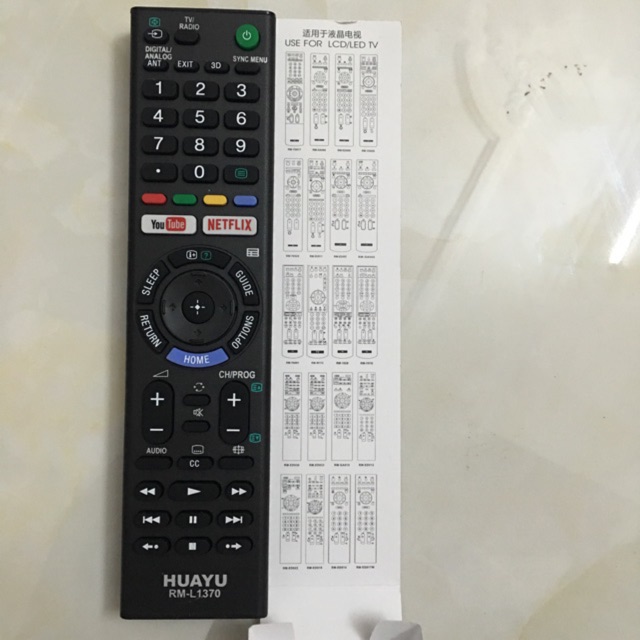 Remote điều khiển tivi đa năng SMART TV SONY RM 1370