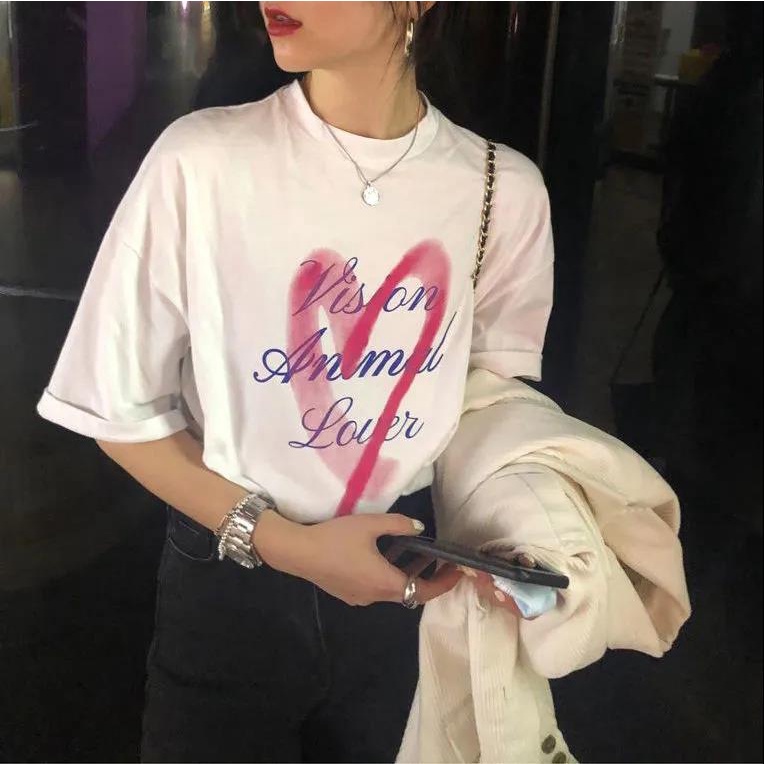 NRVP Áo Thun Nữ Cổ Tròn Ngắn Tay Thời Trang Mùa Hè Phong Cách Hàn Quốc 2022