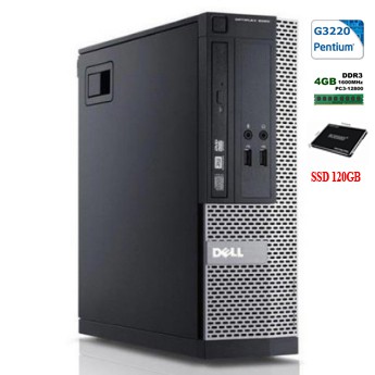 Case PC Dell 3020 SFF CPU G3220, RAM 4GB, SSD 120GB nhỏ gọn, tốc độ cao, bền bỉ, bảo hành 03 tháng