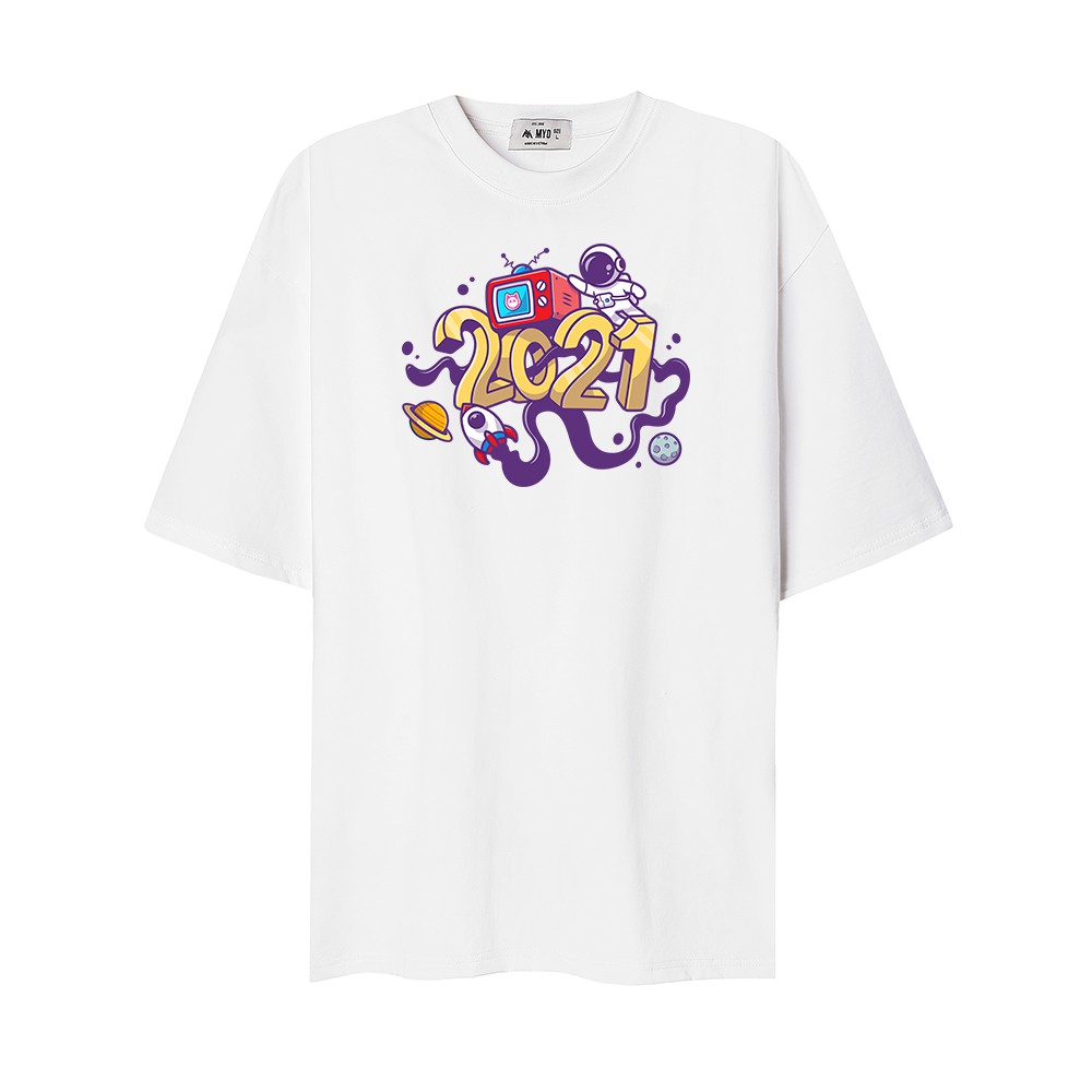 Áo Form Rộng MYO Vải Cotton In Hình Cute Astronaut 2717