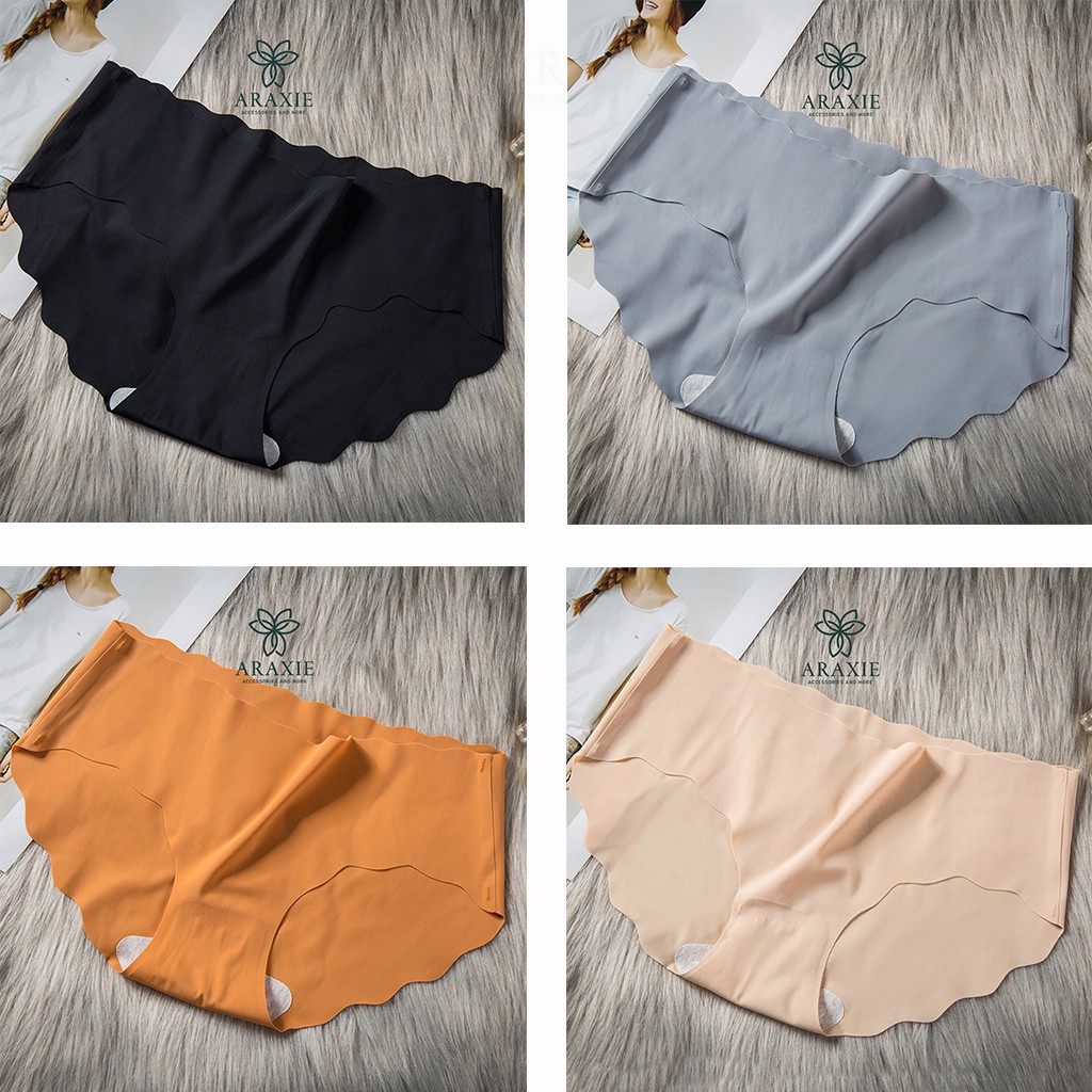 Quần lót nữ không đường may thun lạnh đúc su sexy dễ thương đồ lót nữ cao cấp Araxie AQL-1311-012 | BigBuy360 - bigbuy360.vn