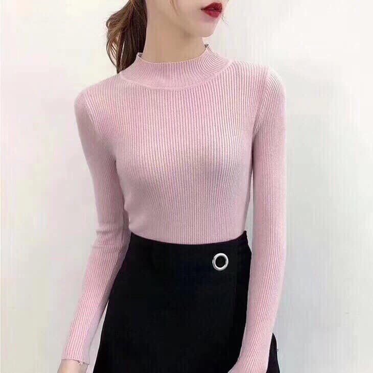 Áo len lụa cổ 3 phân | BigBuy360 - bigbuy360.vn