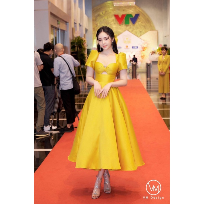 free ship đầm xòe nữ thiết kế tafa dự tiệc sang chảnh cực hot pu