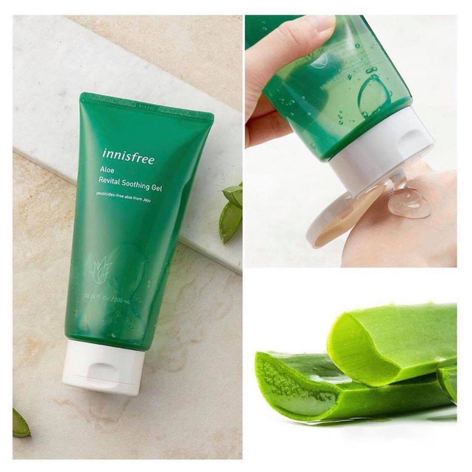 Gel Làm Mềm Và Mịn Da Chiết Xuất Nha Đam Innisfree Aloe Revital Soothing Gel 300ml