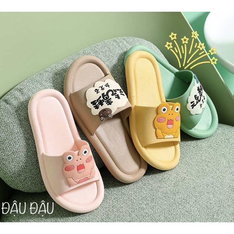 DÉP HÈ NỮ HÌNH CHÚ ẾCH NGỘ NGHĨNH
