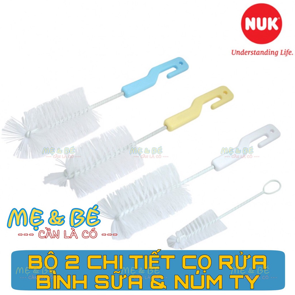 CỌ RỬA BÌNH SỮA VÀ NÚM TY NUK