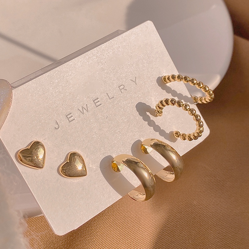 Bộ Khuyên Tai Nhỏ Bằng Kim Loại Đính Ngọc Trai Phong Cách Mới 2022 Cho Nữ