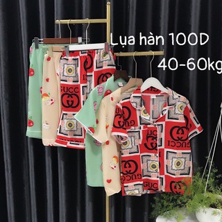 Đồ bộ Lửng lụa 50-100kg mát mịn