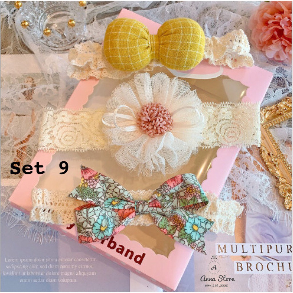 BDA 60 : Set 3 băng đô cho bé siêu xinh