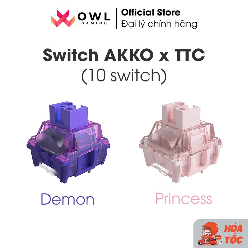 Bộ switch AKKO x TTC Switch (Demon / Princess) (10 switch)