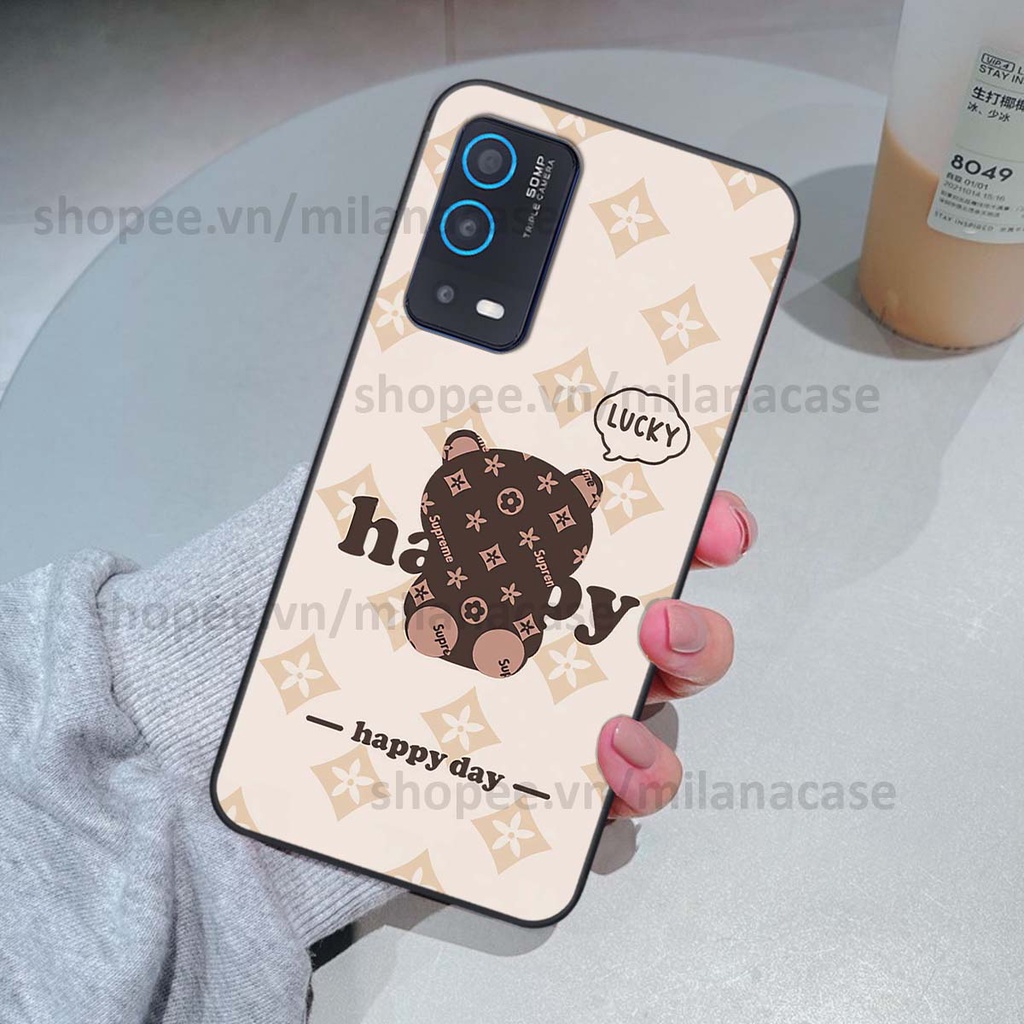 Ốp Oppo A54 / A55 gấu be@rBrick gấu Teddy Kaws siêu đẹp, phong cách, cá tính