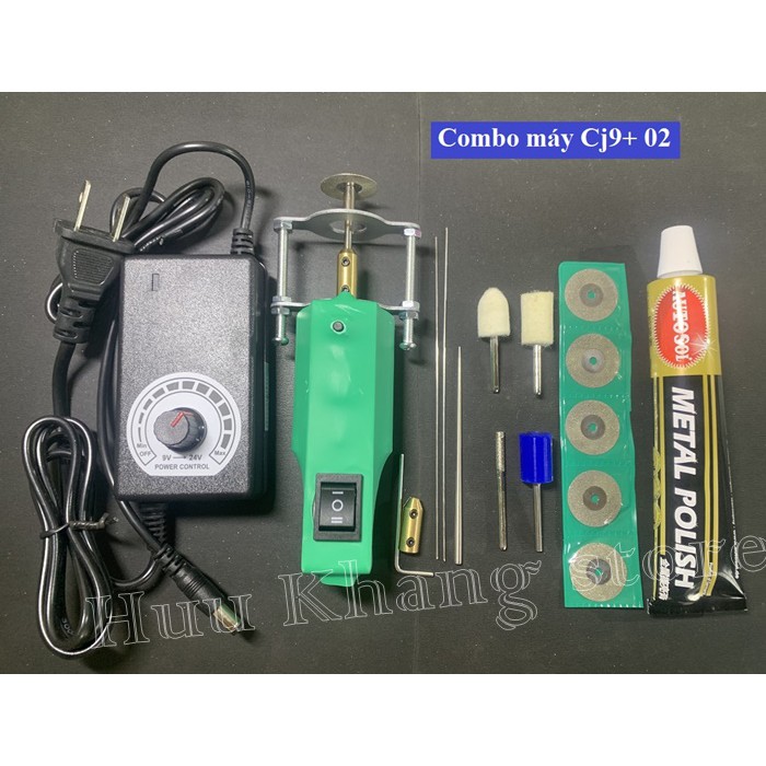 Combo máy Cj9+ | Cắt - Quấn keo - Đánh bóng - Mài | Siêu tiện lợi