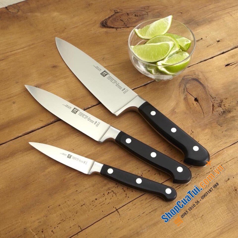 🔪Bộ dao Zwilling Professional S set 3 dao - Zwilling pro S